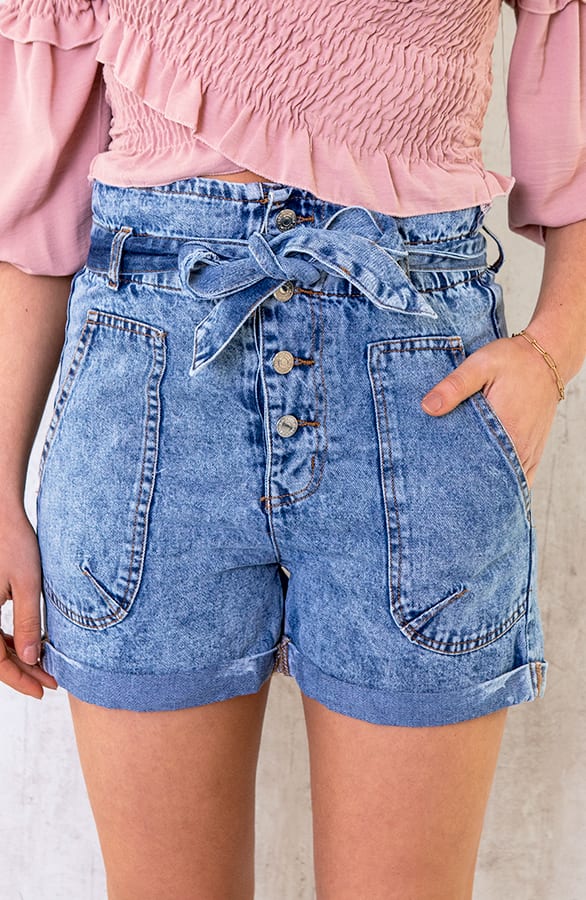 High Waist Short Denim – shoparchief, foto 1