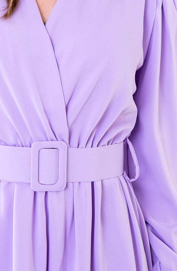 Jurk Met Ceintuur Lila – shoparchief, foto 4