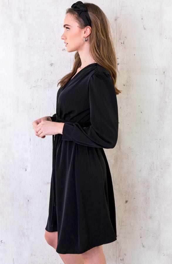 Jurk Met Ceintuur Zwart – shoparchief, foto 3