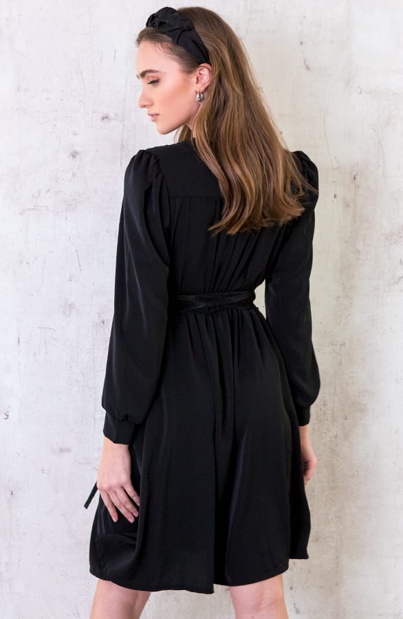 Jurk Met Ceintuur Zwart – shoparchief, foto 4