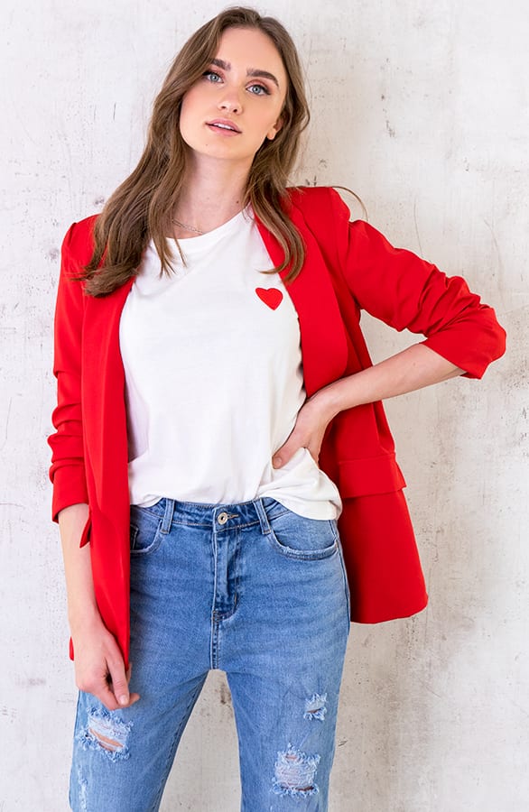 Top Met Hartje Wit Rood – shoparchief, foto 7