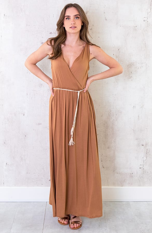 Maxi Jurk Bali Camel – shoparchief, foto 2
