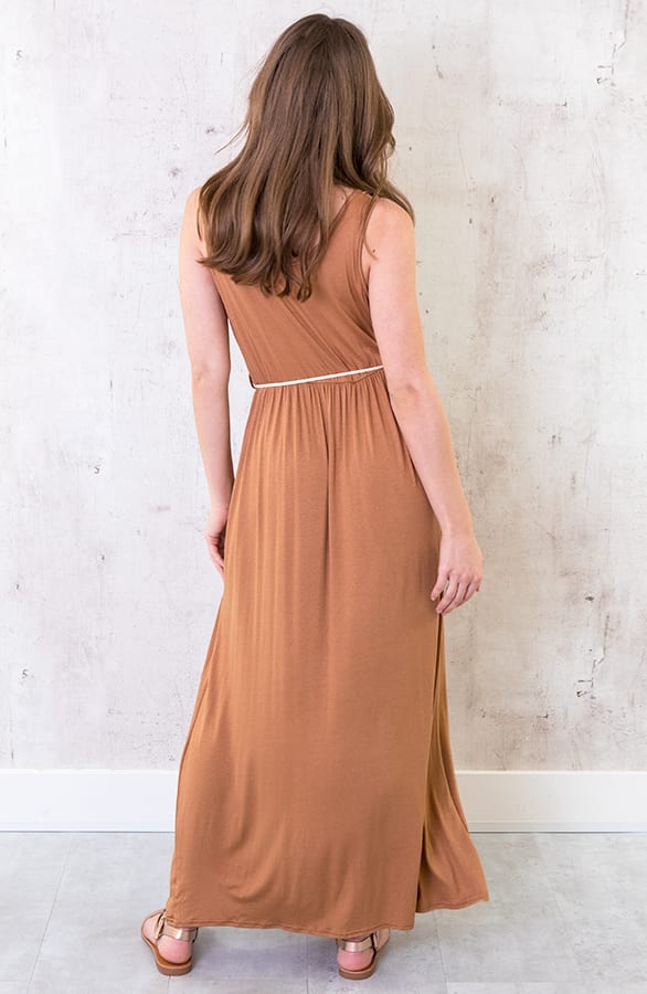 Maxi Jurk Bali Camel – shoparchief, foto 5