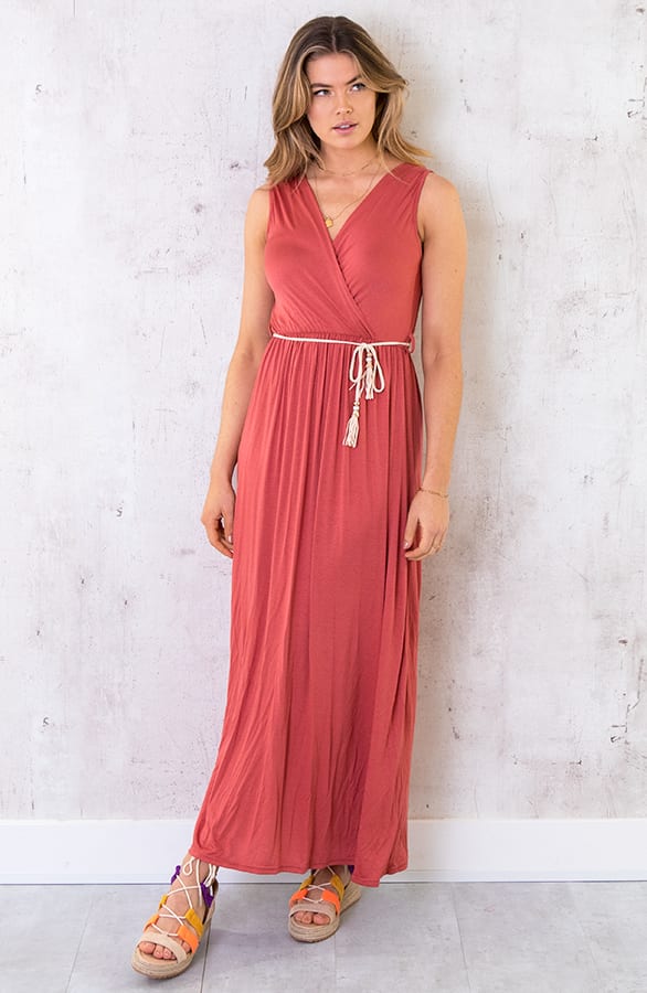 Maxi Jurk Bali Dust Koraal – shoparchief, foto 1