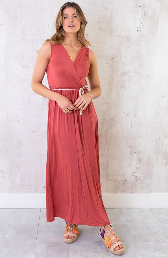 Maxi Jurk Bali Dust Koraal – shoparchief, foto 2