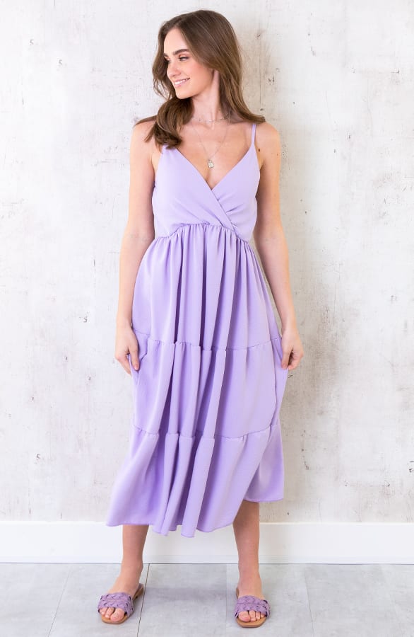 Midi Jurk Monaco Lila – shoparchief, foto 2