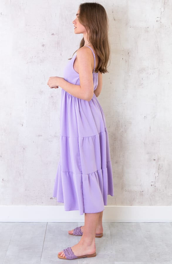 Midi Jurk Monaco Lila – shoparchief, foto 3