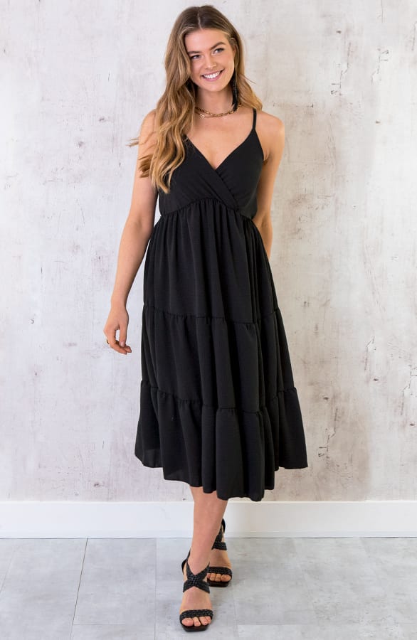 Midi Jurk Monaco Zwart – shoparchief, foto 1