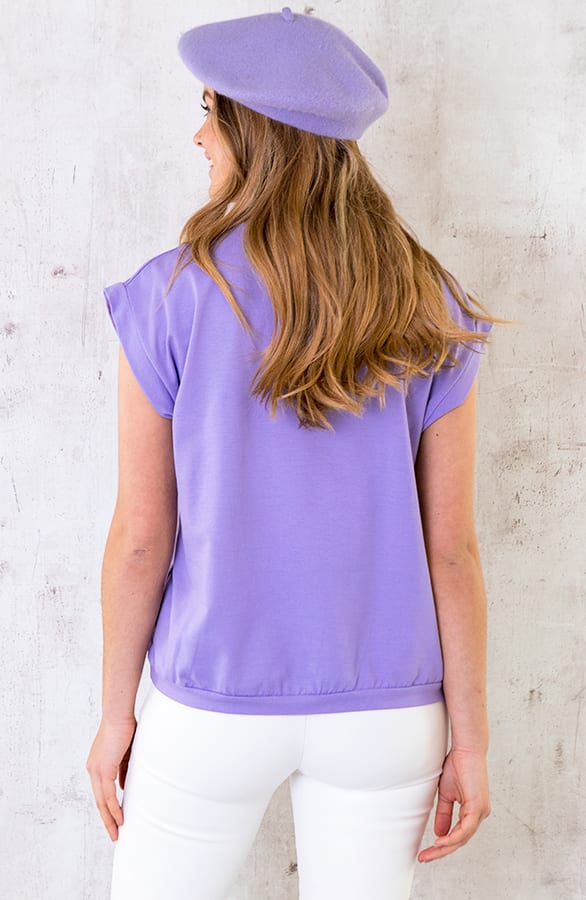 Oversized USA Top lila – shoparchief, foto 4
