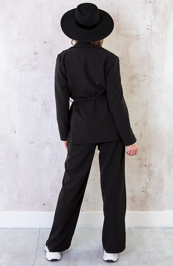 Oversized Blazer Met Strik Zwart – shoparchief, foto 5