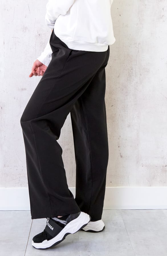 Pantalon Met Elastiek Zwart – shoparchief, foto 3