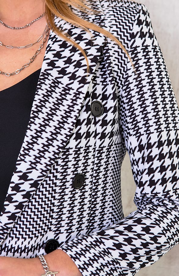 Pied De Poule Blazer Deluxe – shoparchief, foto 4