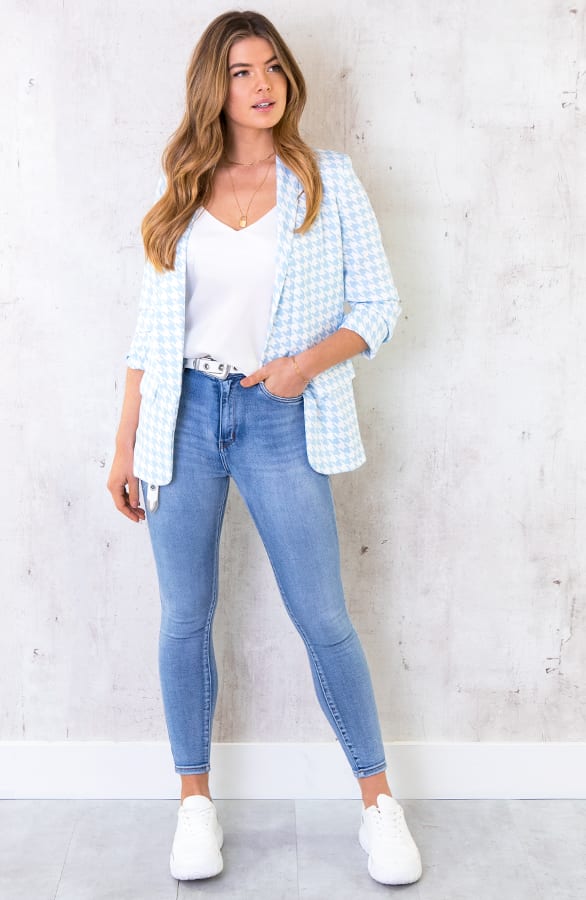 Skinny Broek High Waist Lichtblauw – shoparchief, foto 4
