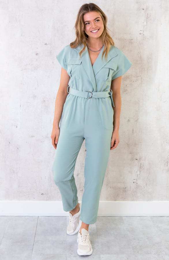 Pocket Jumpsuit Mint – shoparchief, foto 1