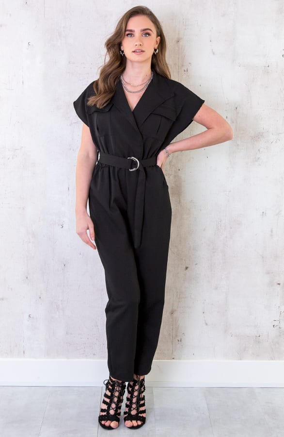 Pocket Jumpsuit Zwart – shoparchief, foto 2
