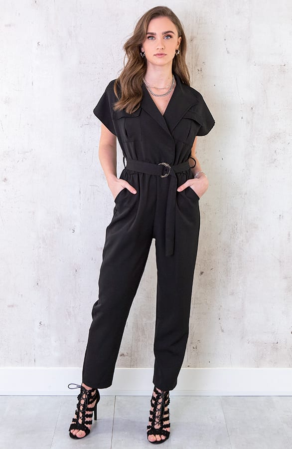 Pocket Jumpsuit Zwart – shoparchief, foto 1