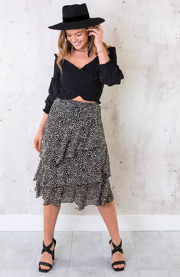 Midi Lagen Rok Cheetah – shoparchief, foto 2
