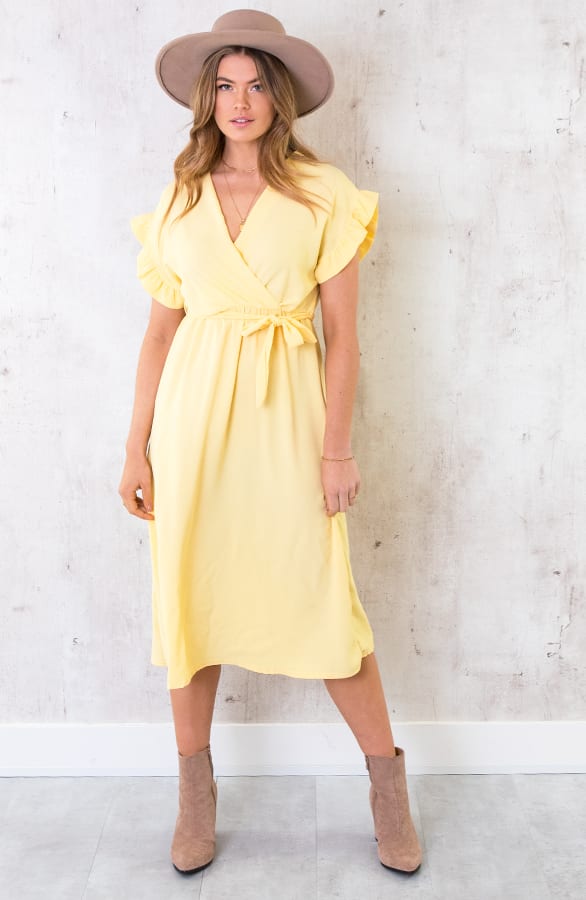 St. Tropez Kleid Midi Gelb, Shoparchiv, Foto 1
