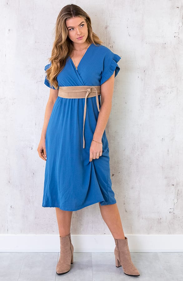 St. Tropez Kleid Midi Jeansblau, Shoparchiv, Foto 1