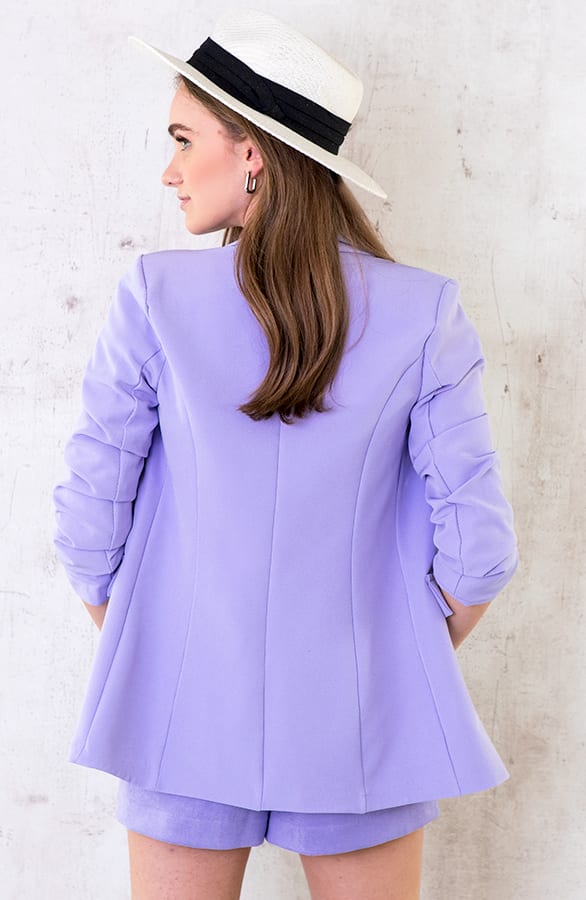 Suedine Short Met Zakken Lila – shoparchief, foto 5