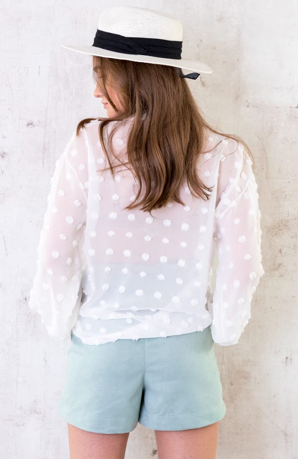 Polkadot Blouse Ecru – shoparchief, foto 8