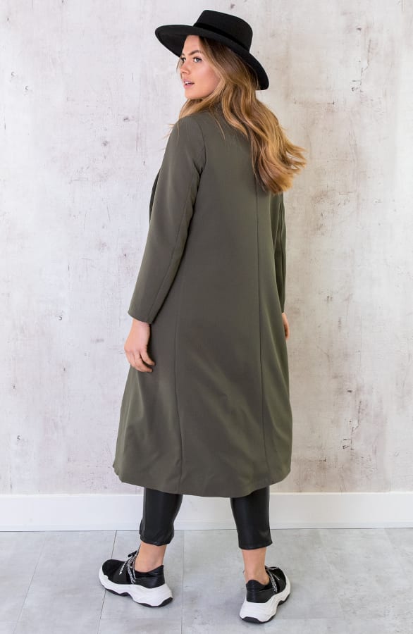 Ultra Long Blazer Legergroen – shoparchief, foto 3