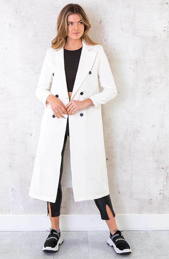 Ultra Long Blazer Offwhite – shoparchief, foto 2