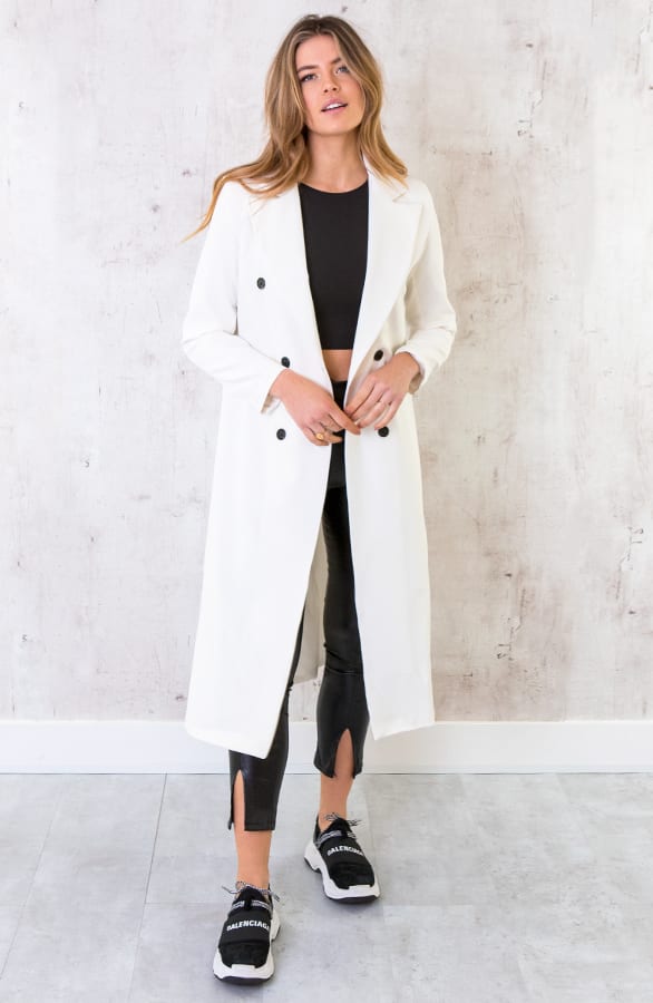 Ultra Long Blazer Offwhite – shoparchief, foto 1