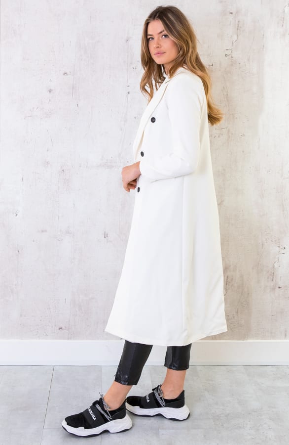 Ultra Long Blazer Offwhite – shoparchief, foto 4