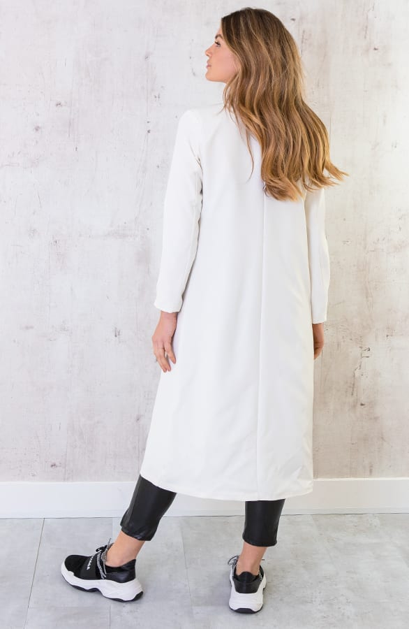 Ultra Long Blazer Offwhite – shoparchief, foto 3