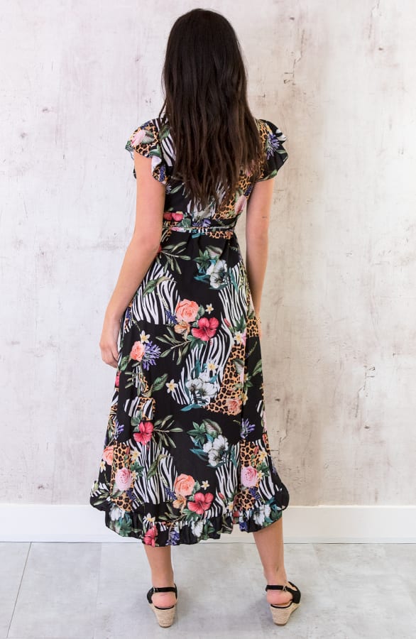 Bloemen Midi Jungle Jurk – shoparchief, foto 14