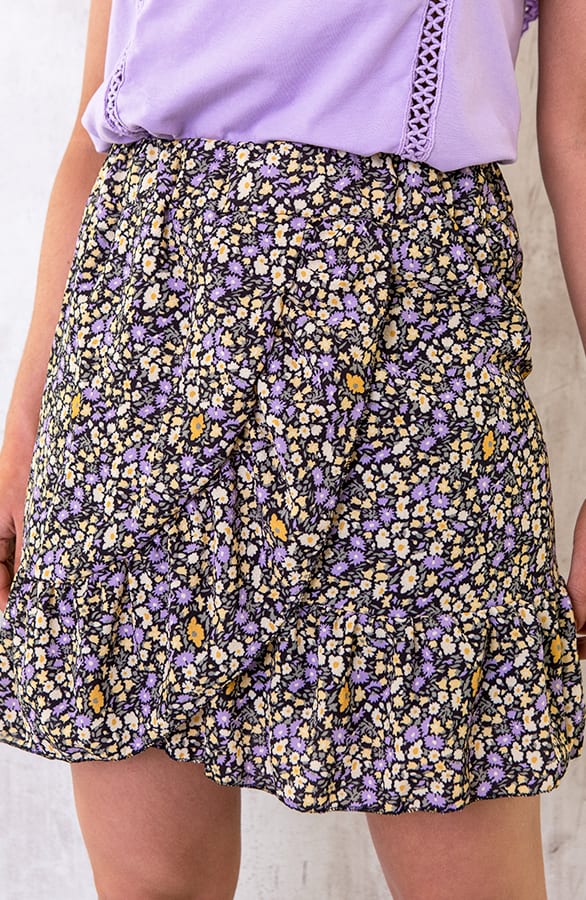 Bloemen Rok Met Overslag – shoparchief, foto 1