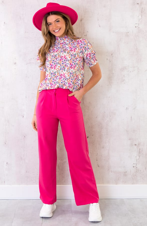 Bloemenprint Col Top Fuchsia – shoparchief, foto 6