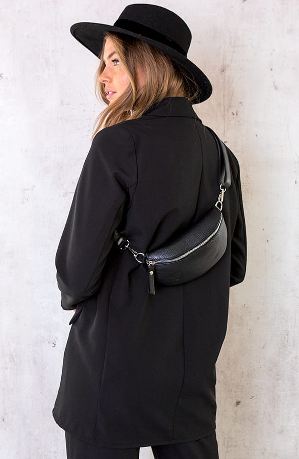 Bumbag Leder Zwart – shoparchief, foto 2
