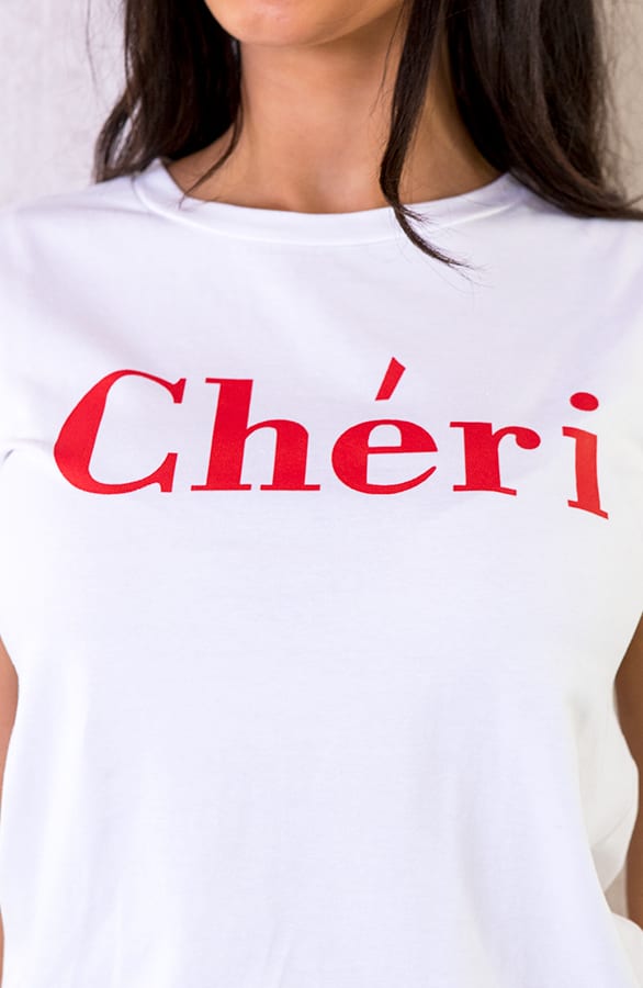 Cheri Top Wit Rood – shoparchief, foto 3