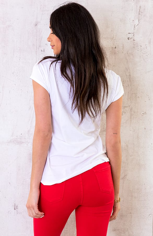 Cheri Top Wit Rood – shoparchief, foto 4