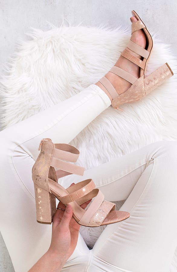 Croco Heels Poederroze – shoparchief, foto 1