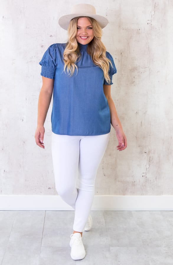 Denim Col Top – shoparchief, foto 8