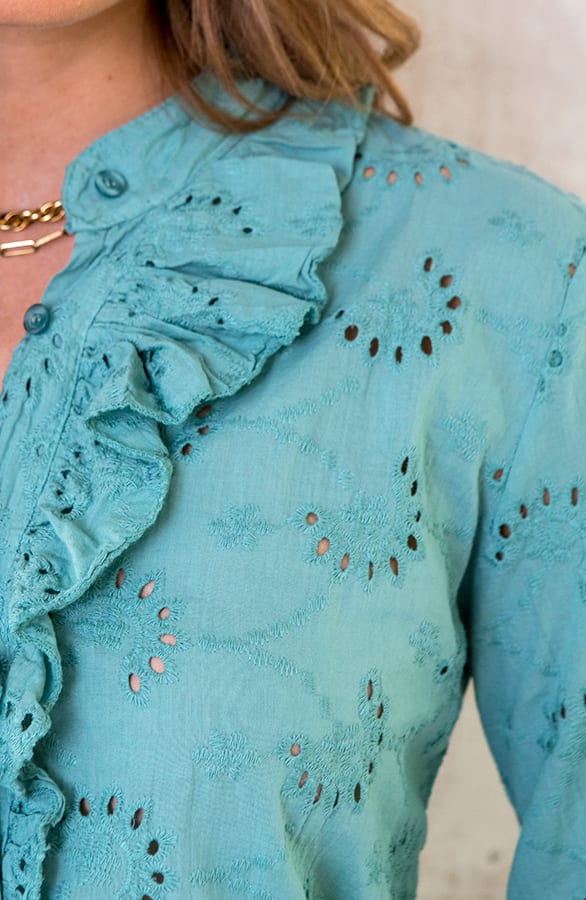 Katoenen Embroidery Blouse Oase – shoparchief, foto 6
