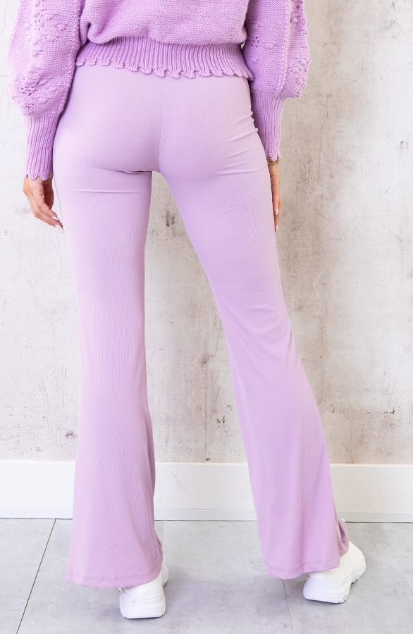 Flared Broek Extremely Stretch Lila – shoparchief, foto 6