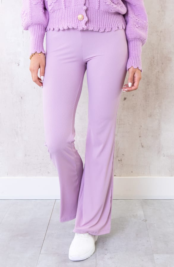 Flared Broek Extremely Stretch Lila – shoparchief, foto 2