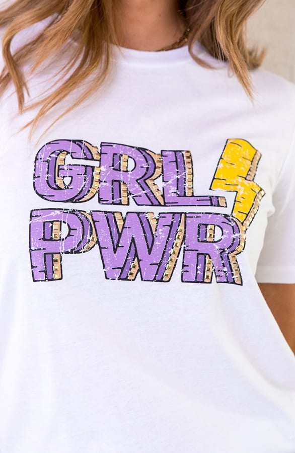 Girl Power Top Loose Fit Lila – shoparchief, foto 2