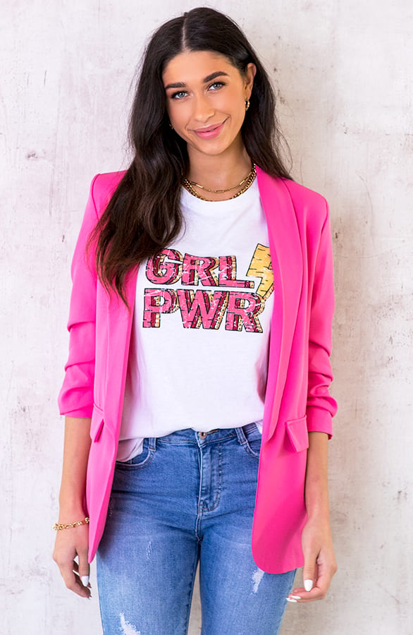 Girl Power Top Loose Fit Roze – shoparchief, foto 7