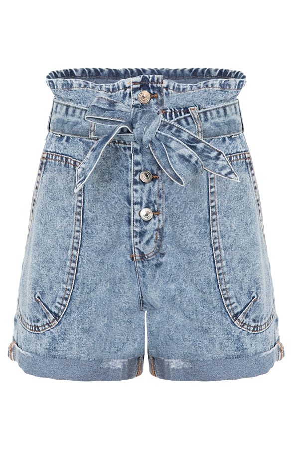 High Waist Short Denim – shoparchief, foto 7