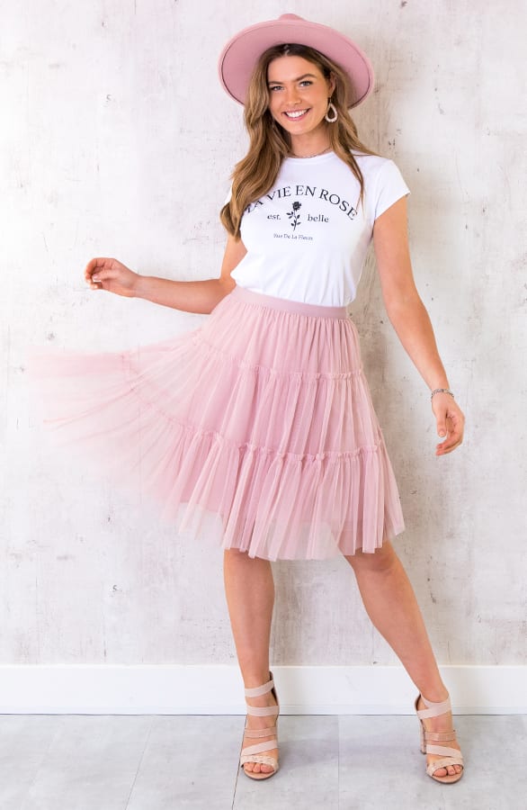 La Vie En Rose Top Wit – shoparchief, foto 2