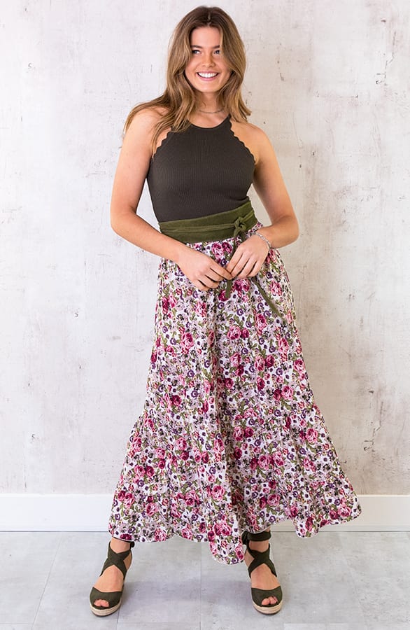 Maxi Bloemenprint Rok – shoparchief, foto 2