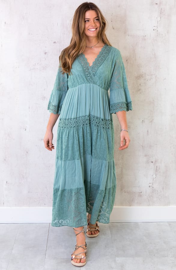 Maxi Kanten Jurk Oase – shoparchief, foto 1