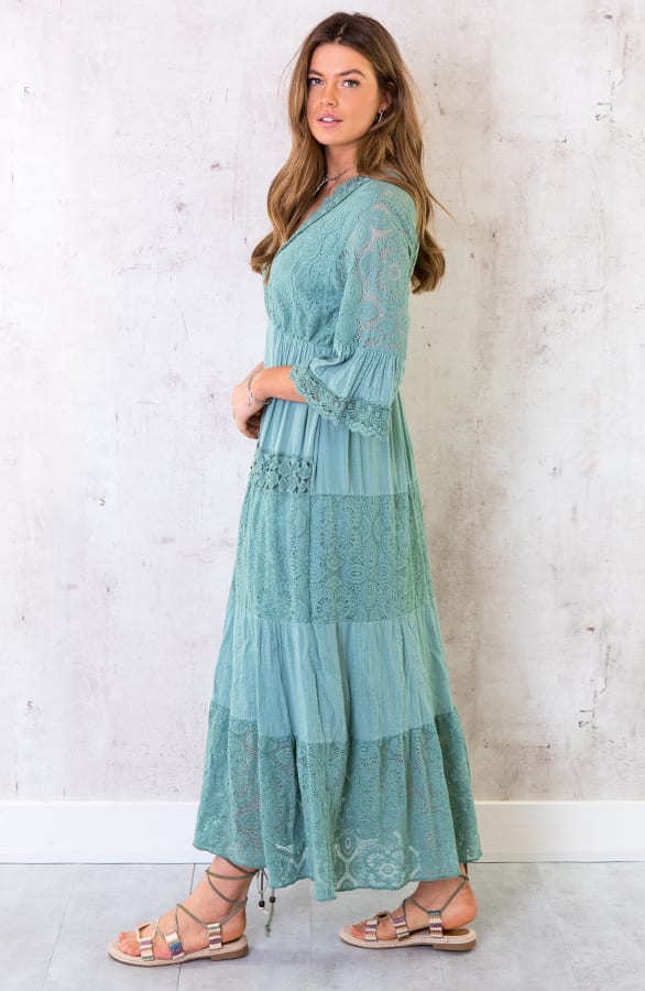 Maxi Kanten Jurk Oase – shoparchief, foto 2