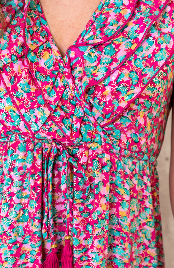 Maxi Lagen Jurk Ibiza Roze – shoparchief, foto 5