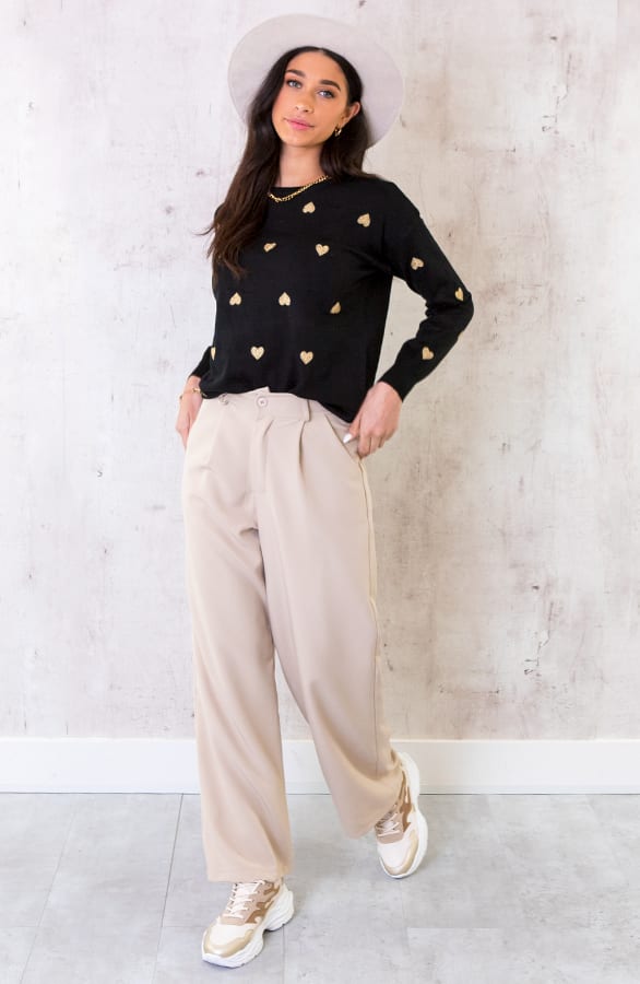 Palazzo Pants Beige – shoparchief, foto 12